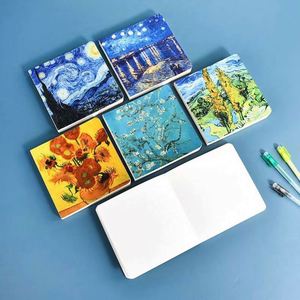 Mini Variety Styles Pencil Painting Book Blank Stamp Notebook 100 Sheets Thermal Binding Student Learning Office Supplies Gift - Product Image 2