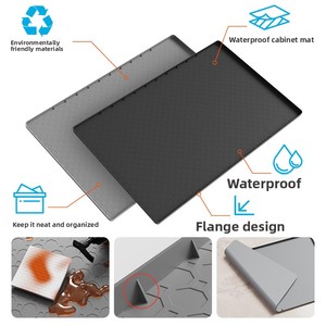 <b>Large</b> Premium Waterproof Silicone Drip Tray Liner Silicone Kitchen Cabinet Water Leak Protection Under the Sink Silicone <b>Mat</b> - Product Image 2