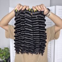 Extensions de cheveux humains vietnamiens bruts de qualité supérieure, grade 12A, double trame, cuticules alignées, ondulations profondes