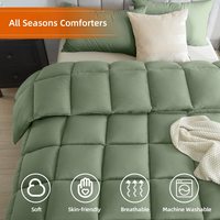 Parures de couette bio personnalisées avec inserts de couette, style simple, couleurs douces pour hôtels et maisons, fabriquées en polyester