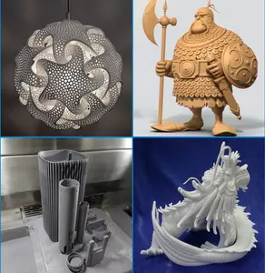परिशुद्धता 3D मुद्रित प्रतिमा राल 3D मुद्रण लघुचित्र मूर्ति सतह कोटिंग के साथ