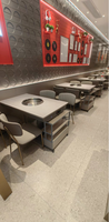 Mobilier de restaurant personnalisé ensemble table et chaises en bois au design contemporain de bonne qualité