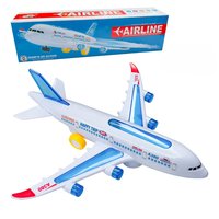 Nouveau jouet avion électrique sonore en plastique A380, modèle mobile, cadeaux promotionnels, portables et amusants