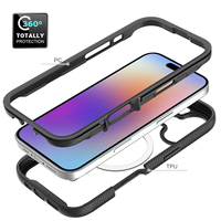 Étui de protection intégrale transparent robuste avec cadre avant pour iPhone 17 Star Triple Defence Phone Case avec protection d'écran