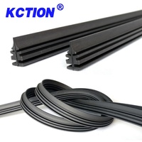 Ktion-escobillas de limpiaparabrisas sin marco, 6mm, reparación universal, suaves, recargas de hoja, tiras de goma, fabricación al por mayor