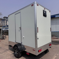 Toilettes mobiles préfabriquées modulaires faciles à assembler, taille personnalisée, usage commercial, résidentiel, chantier de construction, utilisation permanente