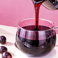 Vente en gros de sirop concentré de jus d'orange de 2.5kg saveur sucrée et fruitée riche pour le thé à bulles emballé dans des bouteilles