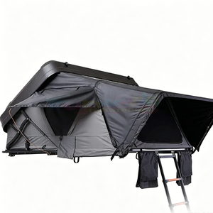 Carpa de techo de aluminio para camping, 4 estaciones, poliéster, para coche, triangular, protección UV, tipo concha, rígida. - Product Image 4