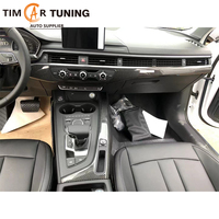 Accesorios Interiores de Fibra de Carbono Personalizables 2017-2024 B9 B9.5 A4 S4 A5 S5, Kit de 7 Piezas para Cubrir el Panel del Tablero y las Puertas del Automóvil