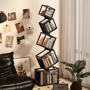 Creative Corner Bookshelf Floor Standing Multi Layer Display Shelf Space Saving Bookcase - Product Image 4
