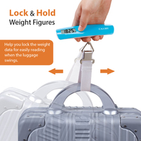 Pèse-Bagages Électronique Coloré pour Éviter les Excédents, Balance Numérique Portable pour Valises de Voyage