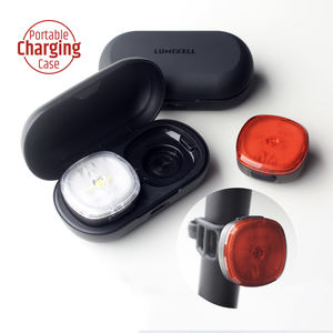 Lumixell 300LM IPX5, éclairage LED portable pour vélo, type-C rechargeable, ensemble de feux avant et arrière avec étui de charge - Product Image 4