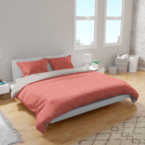 FACES LINES Ginger <b>Duvet</b> Cover <b>Set</b> 52% Cotton 48% Polyne German Size 30x30 76x56 Pigment Printed German Reissverschl - Product Image 3