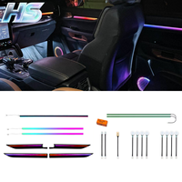 Éclairage intérieur et d'ambiance pour Ford Ranger 2023-2025, 6-en-1 RGB, contrôle par application, éclairage d'ambiance pour voiture, panneau AC