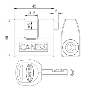 Maniglia per Porta <span class=keywords><strong>Scorrevole</strong></span> con Serratura a Combinazione in Lega di Zinco Cromata, 10000 Codici Chiave, Tipo a Moneta, Produttore Cinese - Product Image 3