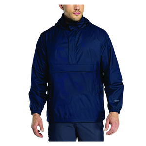 Custom Men's <strong>Coated</strong> <strong>Raincoat</strong> Full Zipper Logo Printed Hooded Windbreaker Jacket for Autumn Outdoor Winter Soft Windproof Fitness - Product Image 2