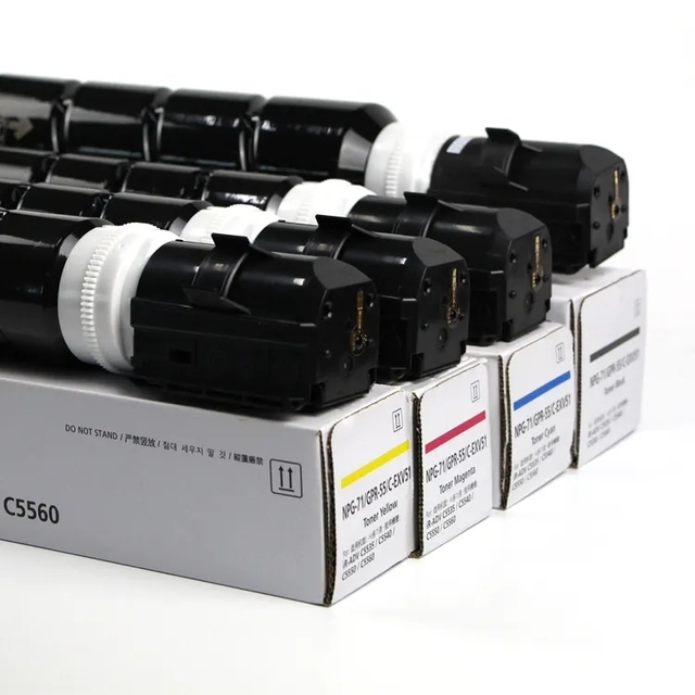 Compatible Full Color CMY Toner Cartridges NPG-71 GPR 55 C-EXV51 for IR C5535 5540 5550 5560 100% Satisfaction Guaranteed