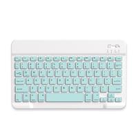 Keyboard Virtual Nirkabel BT LED Mini Isi Ulang Plastik USB Tipe-C Ukuran Penuh untuk iPad & Ponsel Android Baru