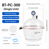 Étuvette de laboratoire sous vide en PC avec manomètre et double valve pour le séchage et le stockage d'échantillons