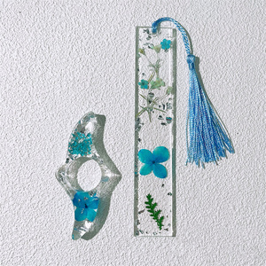 Handmade Acrylic Tùy Chỉnh Bookmark Khô Ép Hoa Với Tua Epoxy Chất Liệu Nhựa Quà Tặng Khuyến Mãi - Product Image 4
