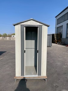 Abri de jardin compact <span class=keywords><strong>pour</strong></span> outils avec base métallique et toit incliné, abri de rangement extérieur en acier surdimensionné <span class=keywords><strong>pour</strong></span> jardin et patio - Product Image 4