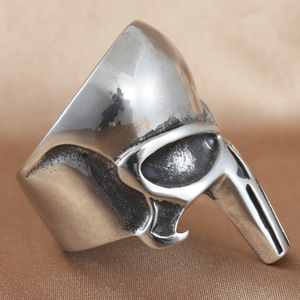 Men's Titanium Steel <b>Skull</b> <b>Ring</b> Silver Color Punk Style Jewelry Gift Geometric Design 213034 - Product Image 3