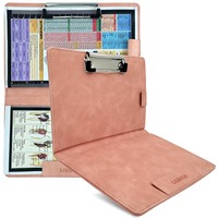 Porte-documents extensible en cuir PU imperméable A4 pour réunions et documents de bureau