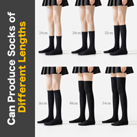 Machine à tricoter et à tisser les chaussettes en terry multifonctionnelle tout-en-un à commande informatique, moteur haute vitesse, 380V/220V/415V, garantie 2 ans