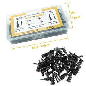 Baiguluo Drywall Anchor Kit 140pcs Plastic Self Drilling Screws For Gypsum Board Installation - Product Image 3