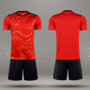 Op maat gemaakte OEM-service milieuvriendelijke ademende polyester voetbaltenues tops naam nummer heren volwassen teams zomer herfst - Product Image 4
