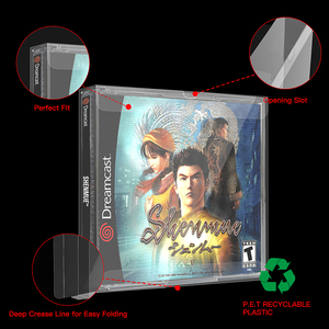 Protector de cartucho de doble <span class=keywords><strong>CD</strong></span> para carrito de juegos, funda transparente para almacenamiento de mascotas, protección de colección, funda para <span class=keywords><strong>SEGA</strong></span> Dreamcast CIB - Product Image 3