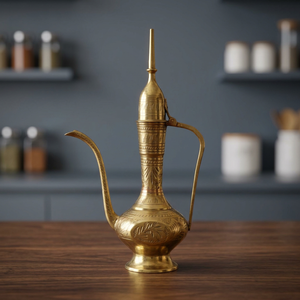 Tetera, cafetera y copa de vino al por mayor a precio económico para decoración de mesa, para uso doméstico en restaurantes y hoteles - Artesanía india para el hogar - Product Image 2