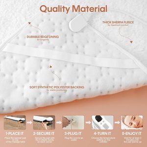 Couverture chauffante électrique en polyester lavable <span class=keywords><strong>pour</strong></span> <span class=keywords><strong>table</strong></span> <span class=keywords><strong>de</strong></span> <span class=keywords><strong>massage</strong></span> / <span class=keywords><strong>Drap</strong></span> <span class=keywords><strong>chauffant</strong></span> <span class=keywords><strong>pour</strong></span> lit - Vente en gros - Product Image 3