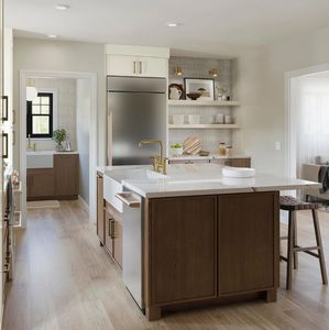 Vermont เฟอร์นิเจอ<span class=keywords><strong>ร์</strong></span><span class=keywords><strong>ท</strong></span>ันสมัยอาหารชุดตู้ครัวแบบสมบูรณ์แบบอัจฉริยะตู้ไม้สีน้ำตาล - Product Image 4