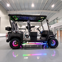 Voiture de golf électrique tout-terrain JINWO 48V-72V, autonomie 90 km, buggy de plage, châssis robuste en acier, certifiée CE, 3-4 places, freins à disque avant