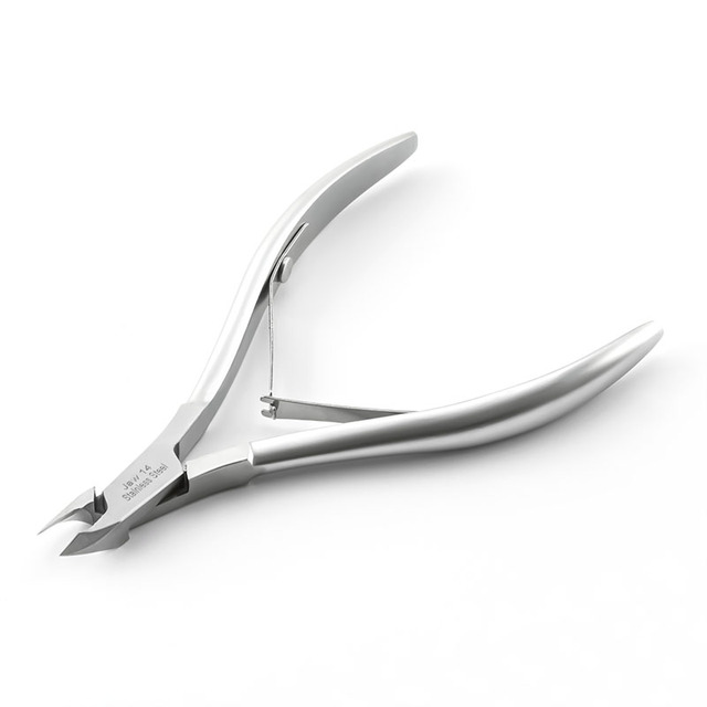 TinboBeauty High Quality Professional Straight Blade Sharp Tip Stainless Steel Cuticle Nipper Scissors for Nail Salons