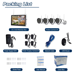 Inlifecam 6CH 3.0MP tuya ứng dụng thông minh ngoài trời Bullet IP <span class=keywords><strong>Camera</strong></span> không dây NVR an ninh CCTV Kit với 10 inch màn hình Màn hình - Product Image 3