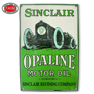 ย้อนยุคที่กำหนดเองรูปร่างอินเดียหัวหน้ารถจักรยานยนต์บริการยี่ห้อโลโก้โรงรถพอร์ซเลนเคลือบตกแต่งป้ายแผ่น - Product Image 4