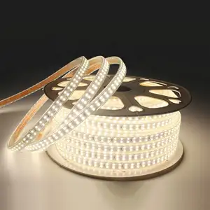 Lampu LED Super Terang SMD 5050 RGB Strip Tape 60d 120d Lampu Led Fleksibel Warna-warni Tahan Air