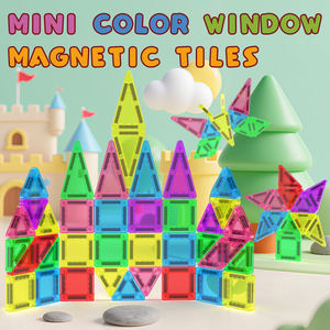 Mini blocs magnétiques prêts pour le voyage Ensemble <span class=keywords><strong>de</strong></span> 36 pièces dans un étui <span class=keywords><strong>de</strong></span> protection en métal Ensemble <span class=keywords><strong>de</strong></span> <span class=keywords><strong>construction</strong></span> <span class=keywords><strong>de</strong></span> mini carreaux magnétiques pour enfants - Product Image 2