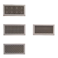 Grille de ventilation décorative en aluminium, motif artistique personnalisé, design moderne, forme rectangulaire, installation facile, grille de plafond pour système HVAC