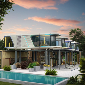 Luxury Space Capsule <strong>House</strong> for Glamping Prefabricated Steel Tiny <strong>House</strong> with Two Bedrooms Ideal for Outdoor Adventure - Product Image 6