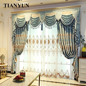 Tenda in tessuto <span class=keywords><strong>per</strong></span> finestre Dubai di lusso europeo in stile mediterraneo <span class=keywords><strong>con</strong></span> <span class=keywords><strong>mantovana</strong></span> di attacco <span class=keywords><strong>per</strong></span> il <span class=keywords><strong>soggiorno</strong></span> - Product Image 3