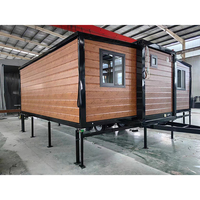 Maisons mobiles haute performance Conteneur extensible Maison préfabriquée moderne et populaire Petite maison avec remorque