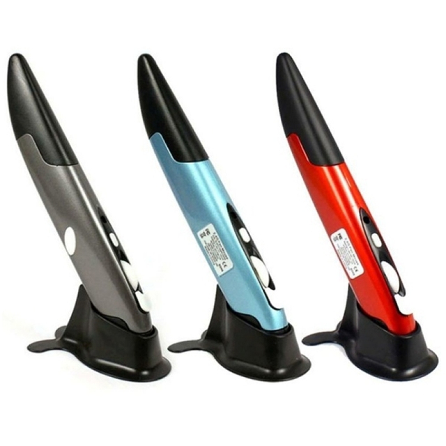 Dropshipping PR-03 2.4G USB Receiver Adjustable 1600 DPI Wireless Optical Pen Mouse for Computer PC Laptop