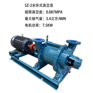 Sz 2 Water Ring Vacuum Pump 380 V Electric Centrifugal Pump For Water Treatment Machinery - Product Image 4