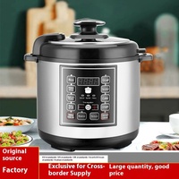 Cuisinière à pression électrique multifonctionnelle intelligente de 6 L en acier inoxydable pour la maison, 24 modes, revêtement antiadhésif, pot intérieur, énergie