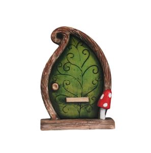 Porte de fée en résine rose enchantée - Accessoire de maison d'<span class=keywords><strong>elfe</strong></span> de jardin fantaisiste pour les jardins de lutins magiques et la décoration de conte de fées - Product Image 4