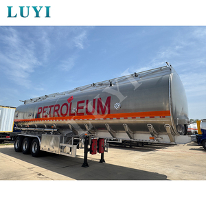 3 As 40000 Liter 5 Comparement Water Olietanker Oplegger Alle Aluminium Brandstoftank Tankwagen Met Een Vloeistofniveaumeter - Product Image 2