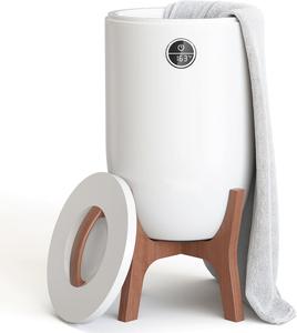 High-end Electric <strong>Towel</strong> Warmer Bucket Child Lock Detachable <strong>Wood</strong> <strong>Stand</strong> 2 Bars AC 110-220V Modern Outdoor RV Use OEM ODM - Product Image 1